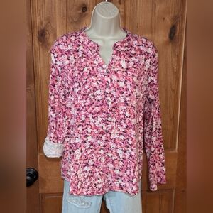Relativity Pink Floral Blouse